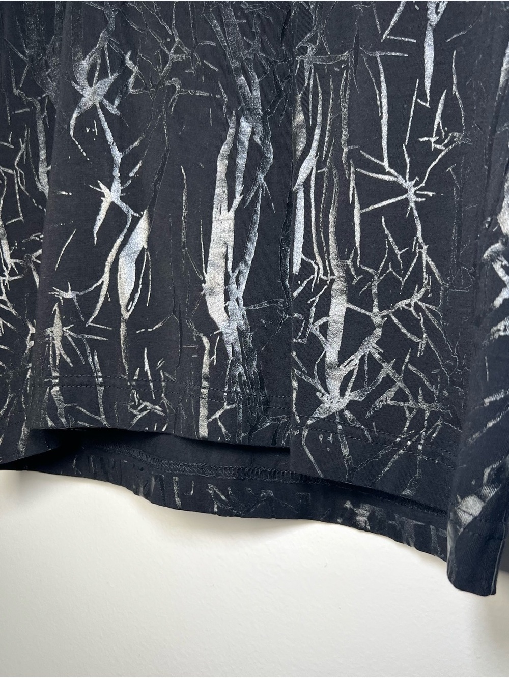 John Lawrence Sullivan Black Abstract Polo Print Shirt Size 38 Japanese Designer - Picture 6 of 15
